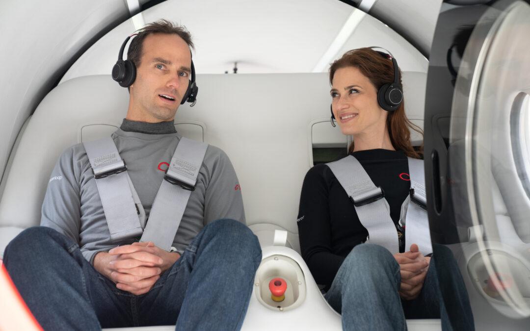 Virgin Hyperloop pod transport tests first passenger journey